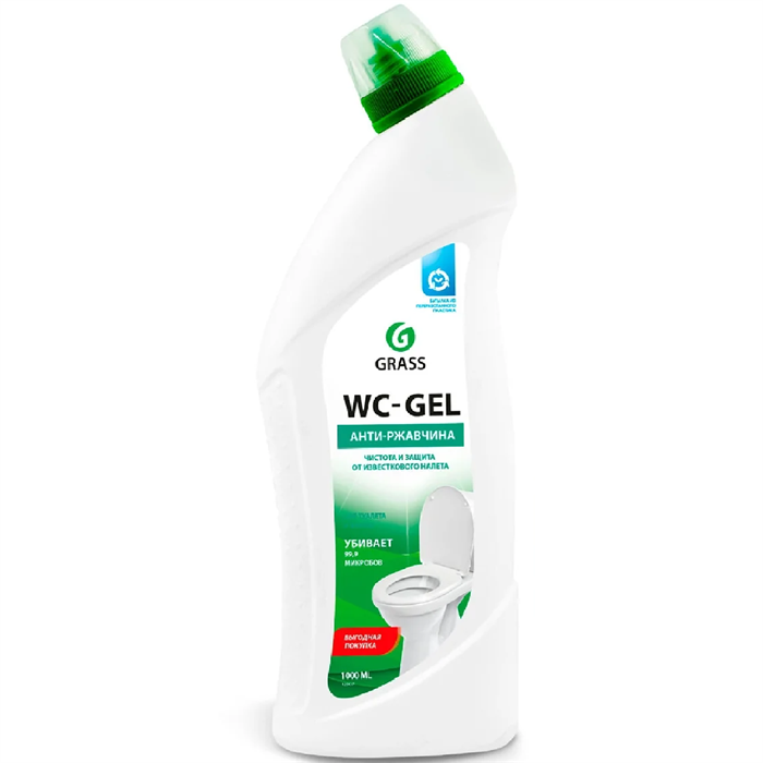 Чистящее средство Grass WC-GEL 1000 мл д/чистки сантехники 125437 ХимЧС14 - фото 1605197