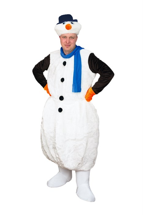Карнавальный костюм взрослый "Снеговик" - фото 591573