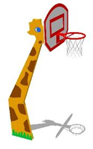 Баскетбольный щит "Жираф"