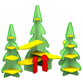 Стойка для пособий "Лесная Сказка" Лид-М-187