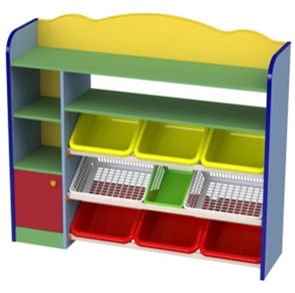 Многофункциональный стеллаж с контейнерами Лид-М-538