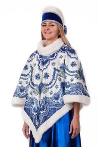 Комплект  костюмированный "Масленица синяя" р.48-50 арт.2033