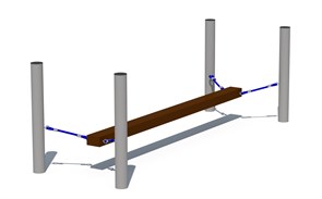 Бум "Бревно" на канате УлОбр-140