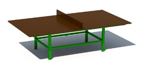 Теннисный стол усиленный из ламинированной фанеры УлОбр-469