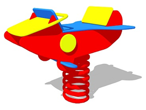 Качалка на пружине "Самолетик" УлОбр-272