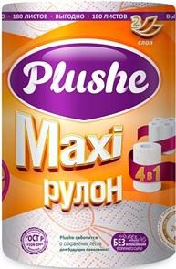 Полотенце бумажное Plushe Макси 40м 1 рулон ТБ839