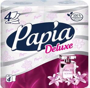 Туалетная бумага Papia Deluxe 4-х сл 4 шт . Дольче Вита ТБ758