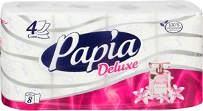 Туалетная бумага Papia Deluxe 4-х сл 8 шт . Дольче Вита ТБ783