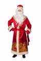 Дед Мороз сатин  красный пейзаж золото (д/взр) р.54-56 5099 - фото 1316024